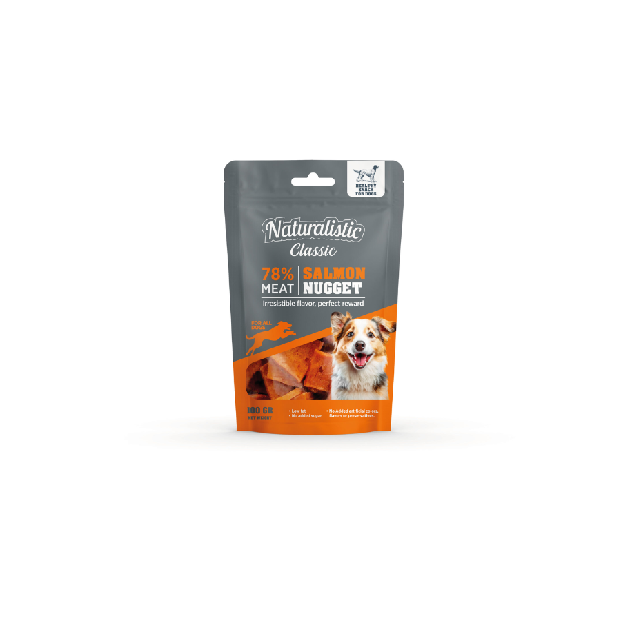 NATURALISTIC CLASSIC SALMON NUGGETS 100GR