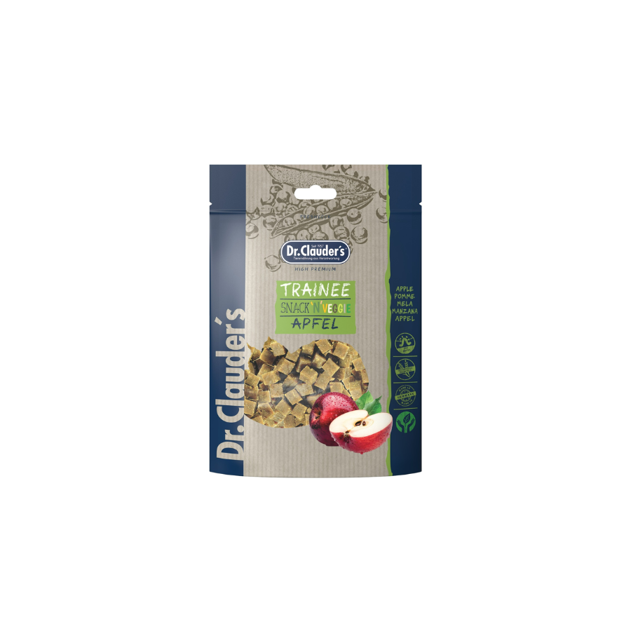 DR CLAUDERS TRAINEE SNACK VEGGIE MANZANA 80GR