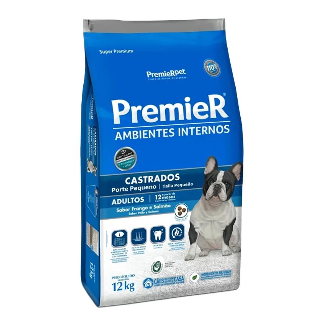 PREMIER AMBIENTES INTERNOS ADULTO CASTRADO RAZA PEQUEÑA 2.5KG